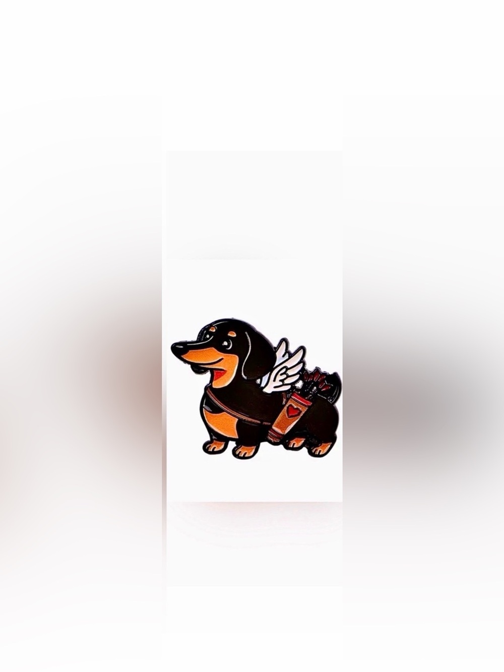Dachshund Metal & Enamel Pin w/Butterfly Clasp, Backpacks, Bags, Purses & Hats